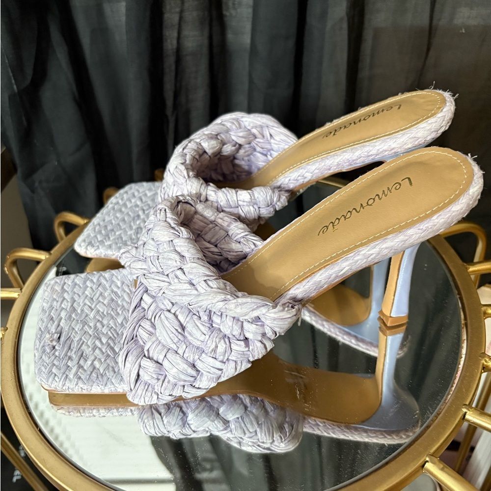Lemonade Raffia Heels - Picture 2 of 5
